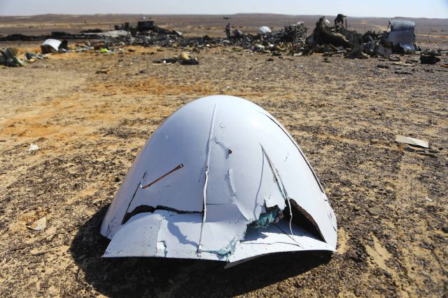 Завершилась поисковая операция на месте крушения российского лайнера в Египте